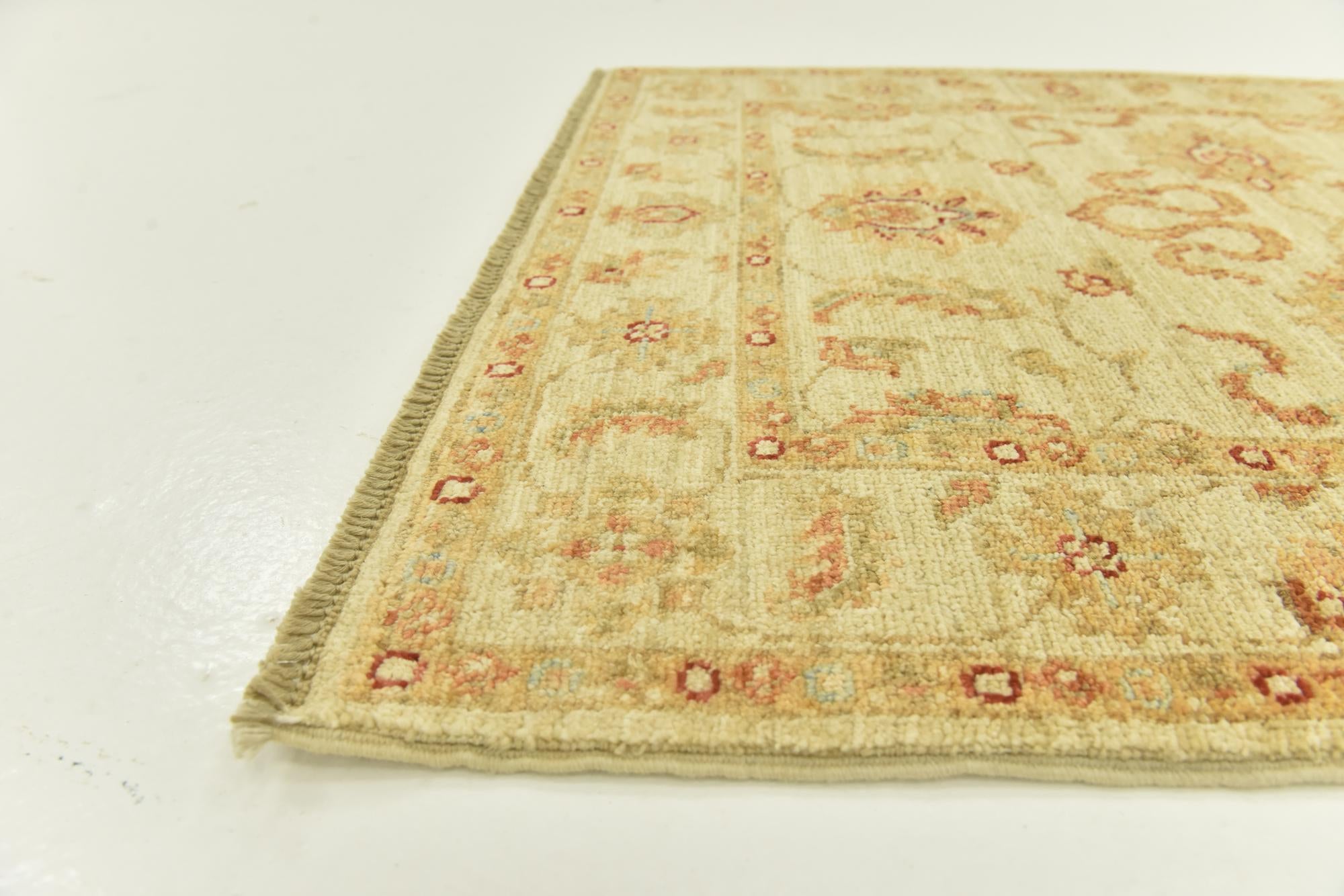 2' 5 x 6' 6 Hand Knotted Peshawar Ziegler Runner Rug