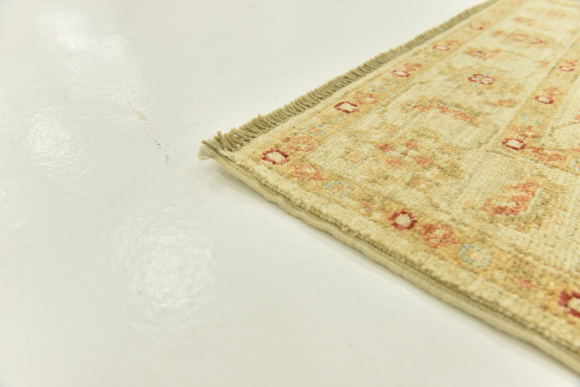 2' 5 x 6' 6 Hand Knotted Peshawar Ziegler Runner Rug