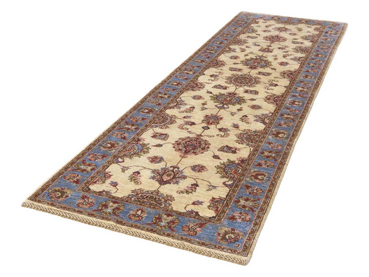 Detail image of 2' 9 x 9' 5 Hand Knotted Peshawar Ziegler Runner Rug