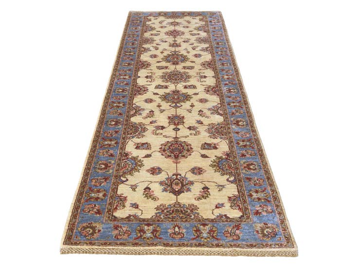 Detail image of 2' 9 x 9' 5 Hand Knotted Peshawar Ziegler Runner Rug