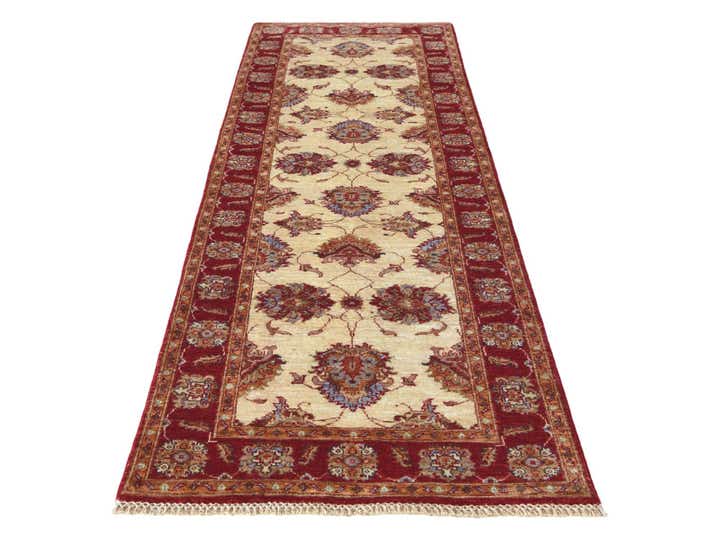 2' 8 x 8' 7 Hand Knotted Peshawar Ziegler Runner Rug