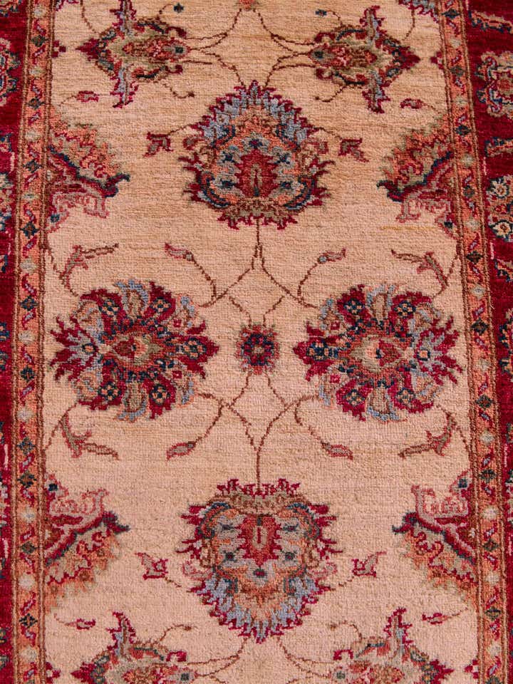 2' 8 x 8' 7 Hand Knotted Peshawar Ziegler Runner Rug