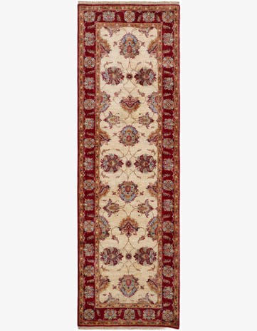 2' 8 x 8' 7 Hand Knotted Peshawar Ziegler Runner Rug