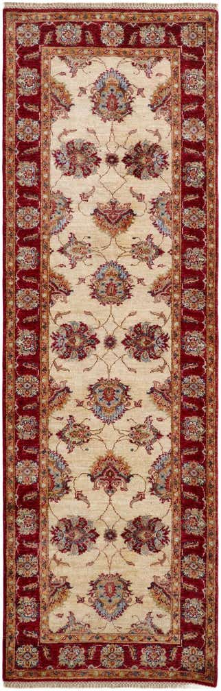 2' 8 x 8' 7 Hand Knotted Peshawar Ziegler Runner Rug