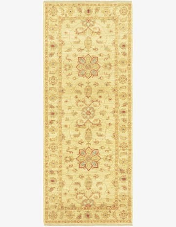 2' 7 x 6' 6 Hand Knotted Peshawar Ziegler Runner Rug