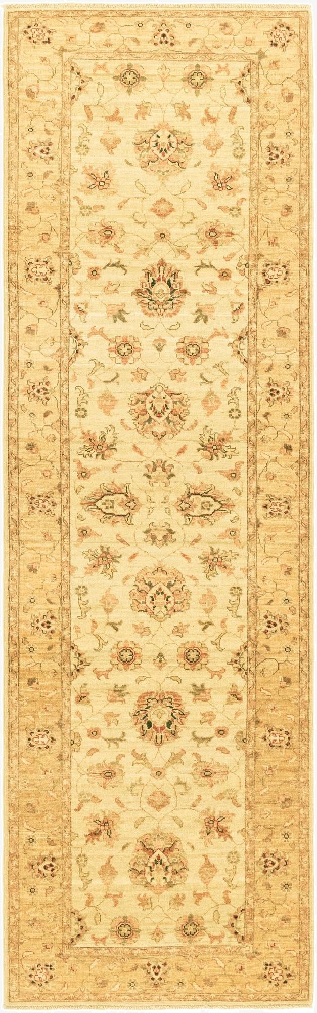 2' 9 x 9' 7  Hand Knotted Peshawar Ziegler Oriental Runner Rug