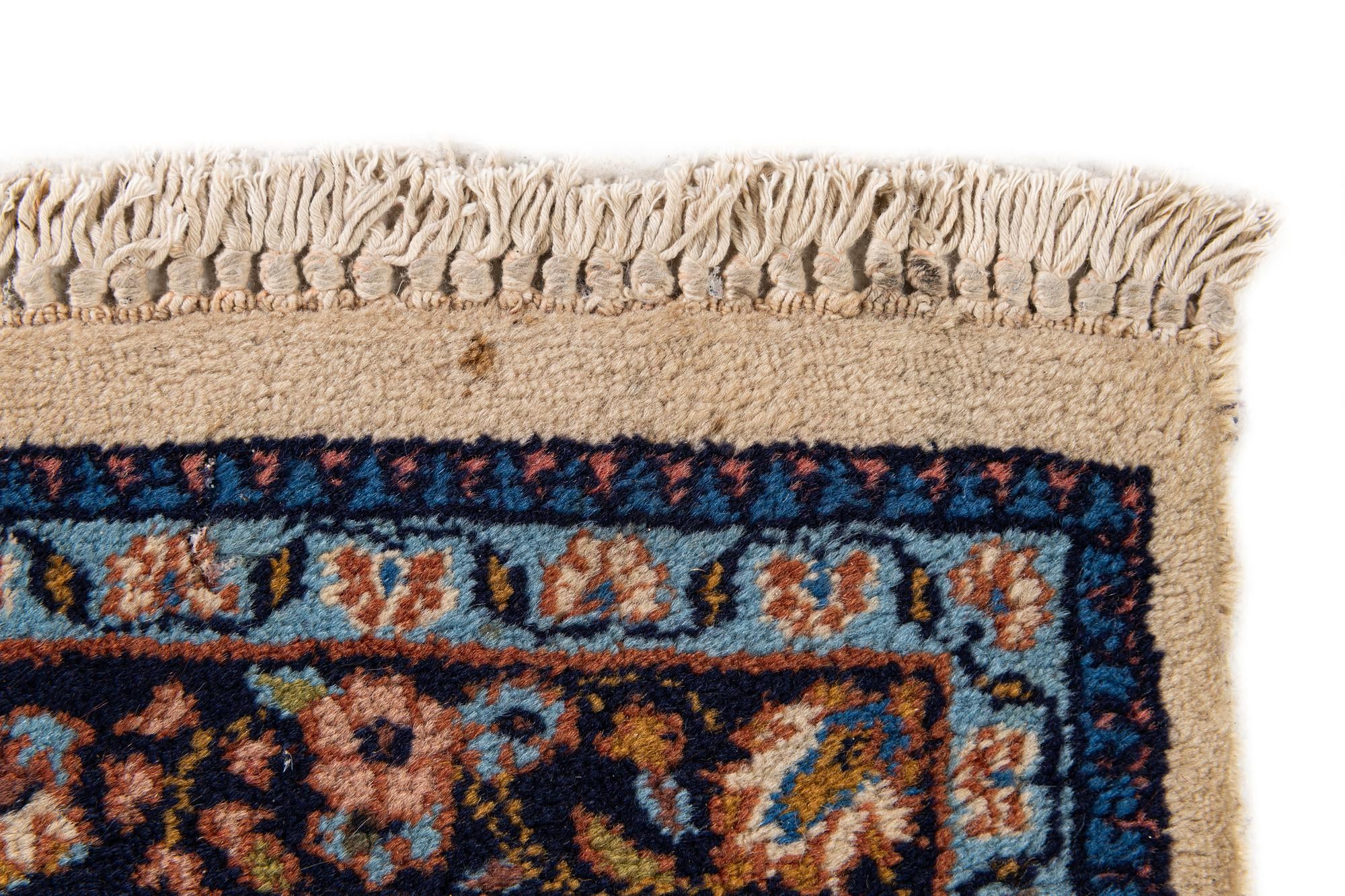 2' 6 x 9' 9 Hand Knotted Sarough Oriental Wool Runner Rug
