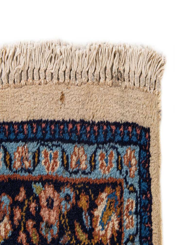 2' 6 x 9' 9 Hand Knotted Sarough Oriental Wool Runner Rug