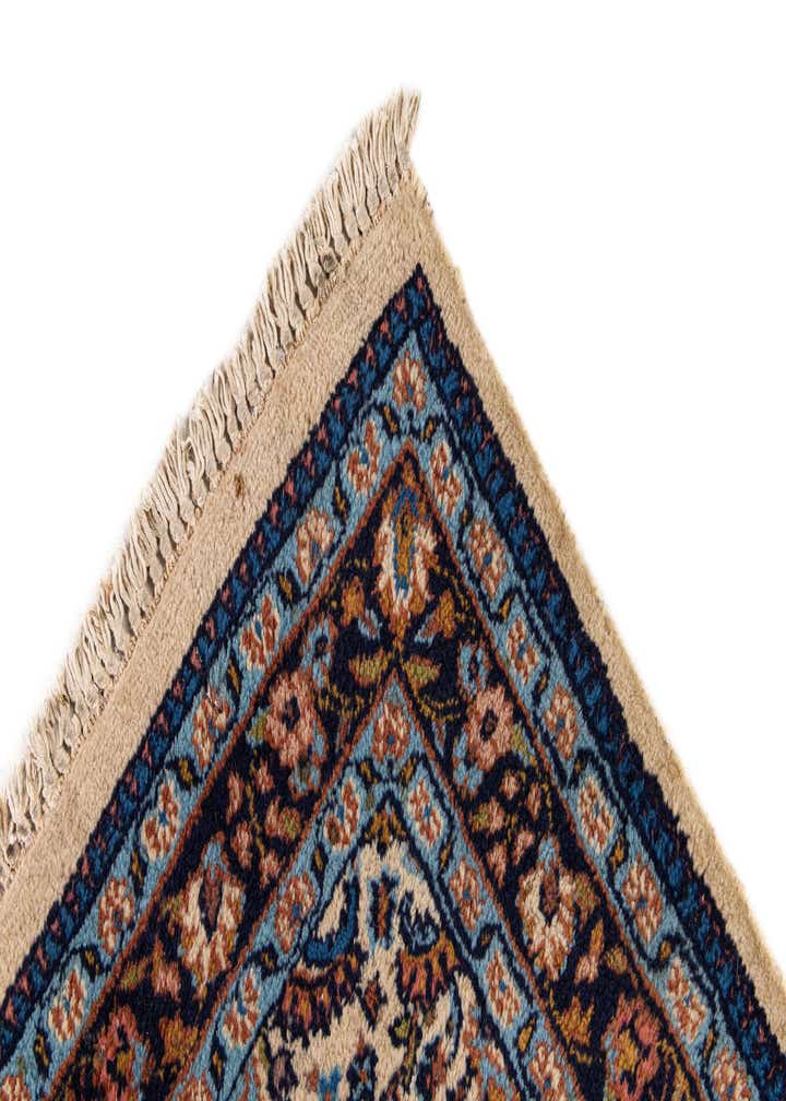2' 6 x 9' 9 Hand Knotted Sarough Oriental Wool Runner Rug