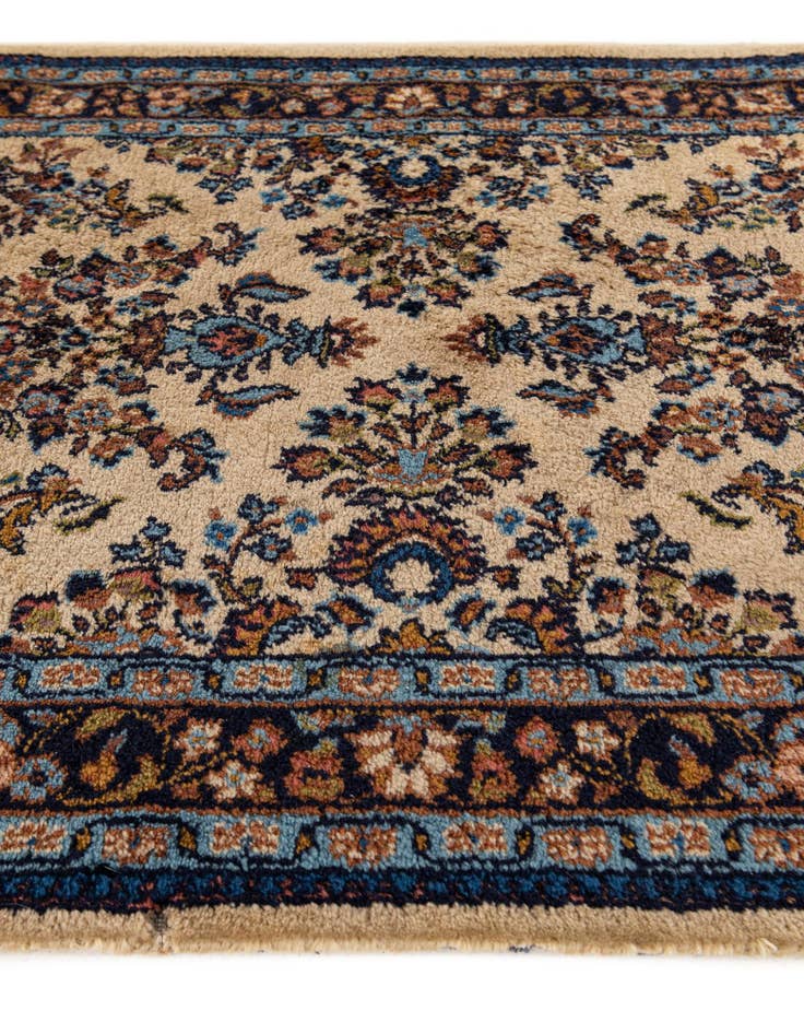 Detail image of 2' 6 x 9' 9 Hand Knotted Sarough Oriental Wool Runner Rug