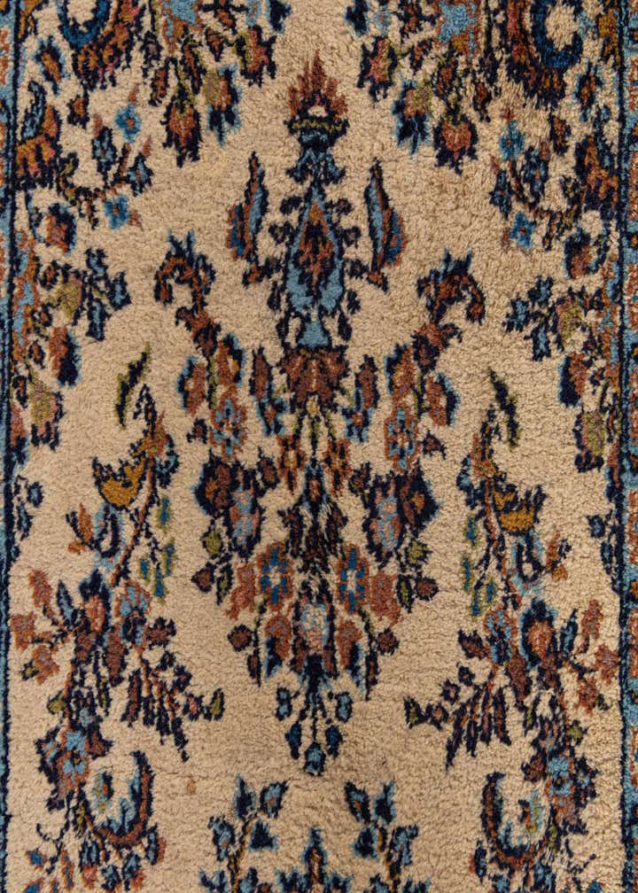 2' 6 x 9' 9 Hand Knotted Sarough Oriental Wool Runner Rug
