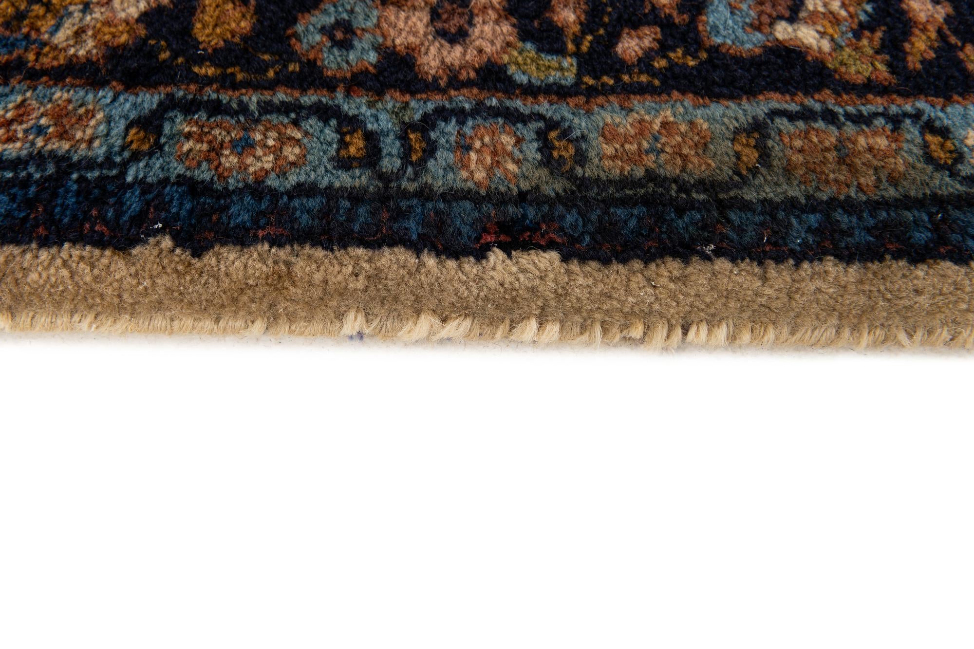2' 6 x 9' 9 Hand Knotted Sarough Oriental Wool Runner Rug