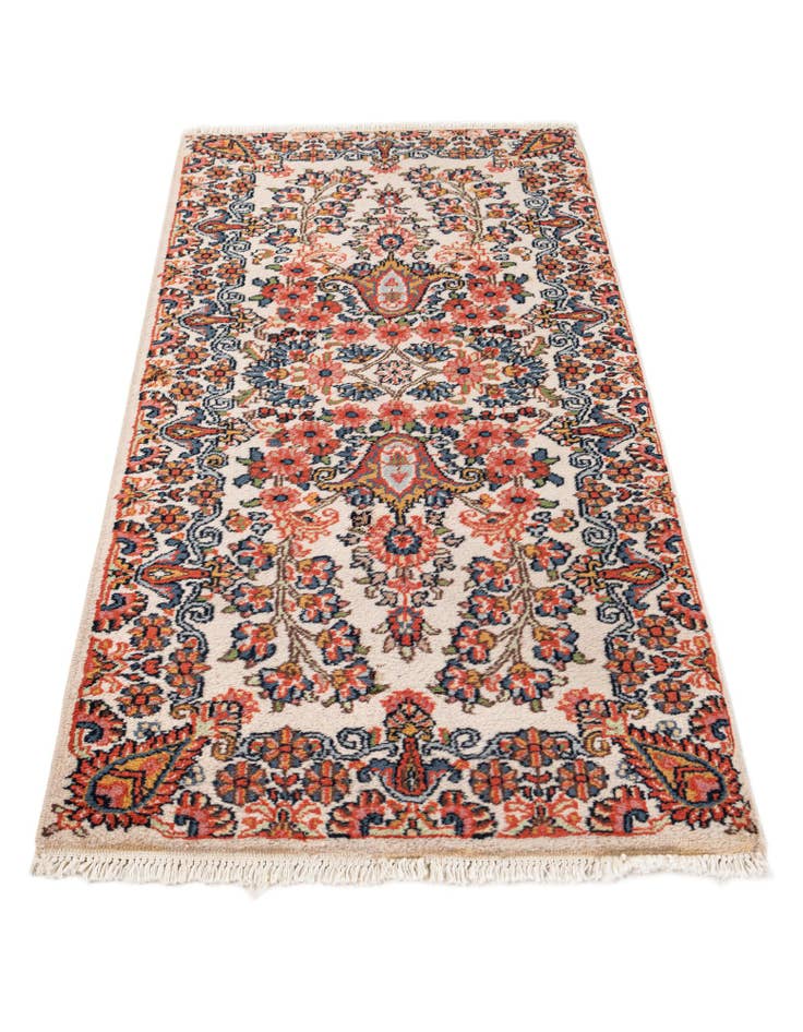 Detail image of 2' 1 x 4' 2 Hand Knotted Sarough Wool Runner Rug