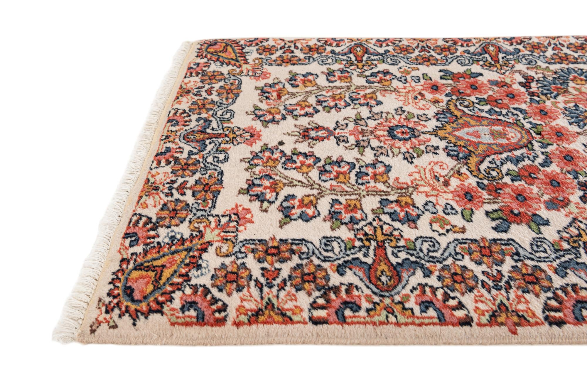 2' 1 x 4' 2 Hand Knotted Sarough Wool Runner Rug