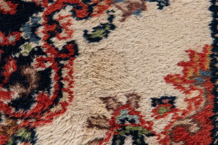 2' 8 x 9' 3 Hand Knotted Sarough Wool Runner Rug