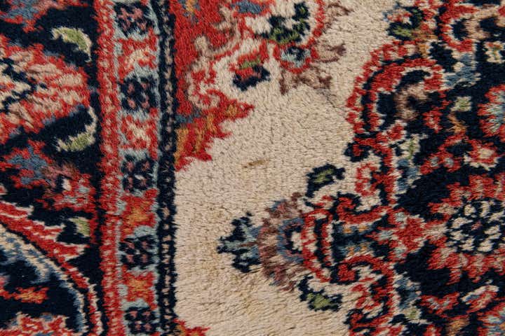 2' 8 x 9' 3 Hand Knotted Sarough Wool Runner Rug