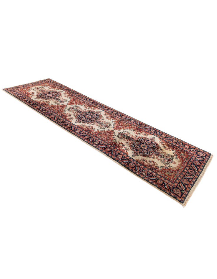 Detail image of 2' 8 x 9' 3 Hand Knotted Sarough Wool Runner Rug