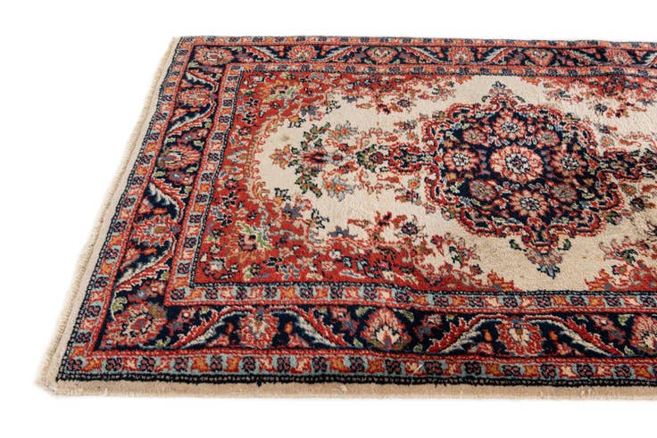 Detail image of 2' 8 x 9' 3 Hand Knotted Sarough Wool Runner Rug