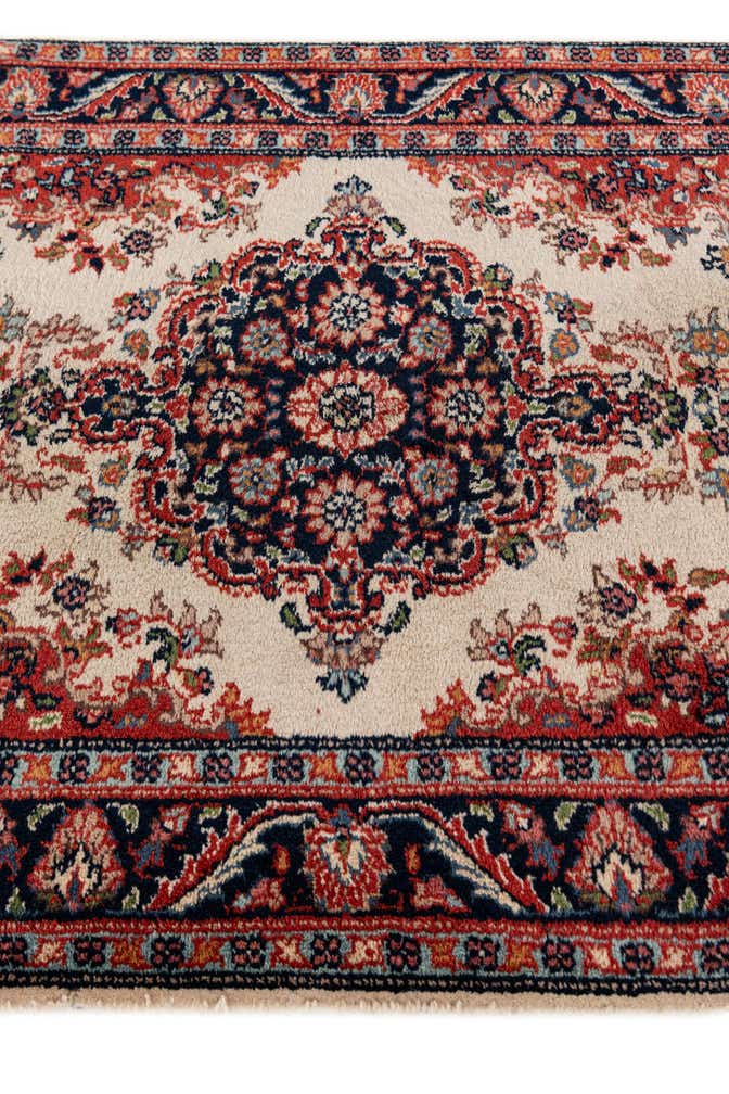 2' 8 x 9' 3 Hand Knotted Sarough Wool Runner Rug