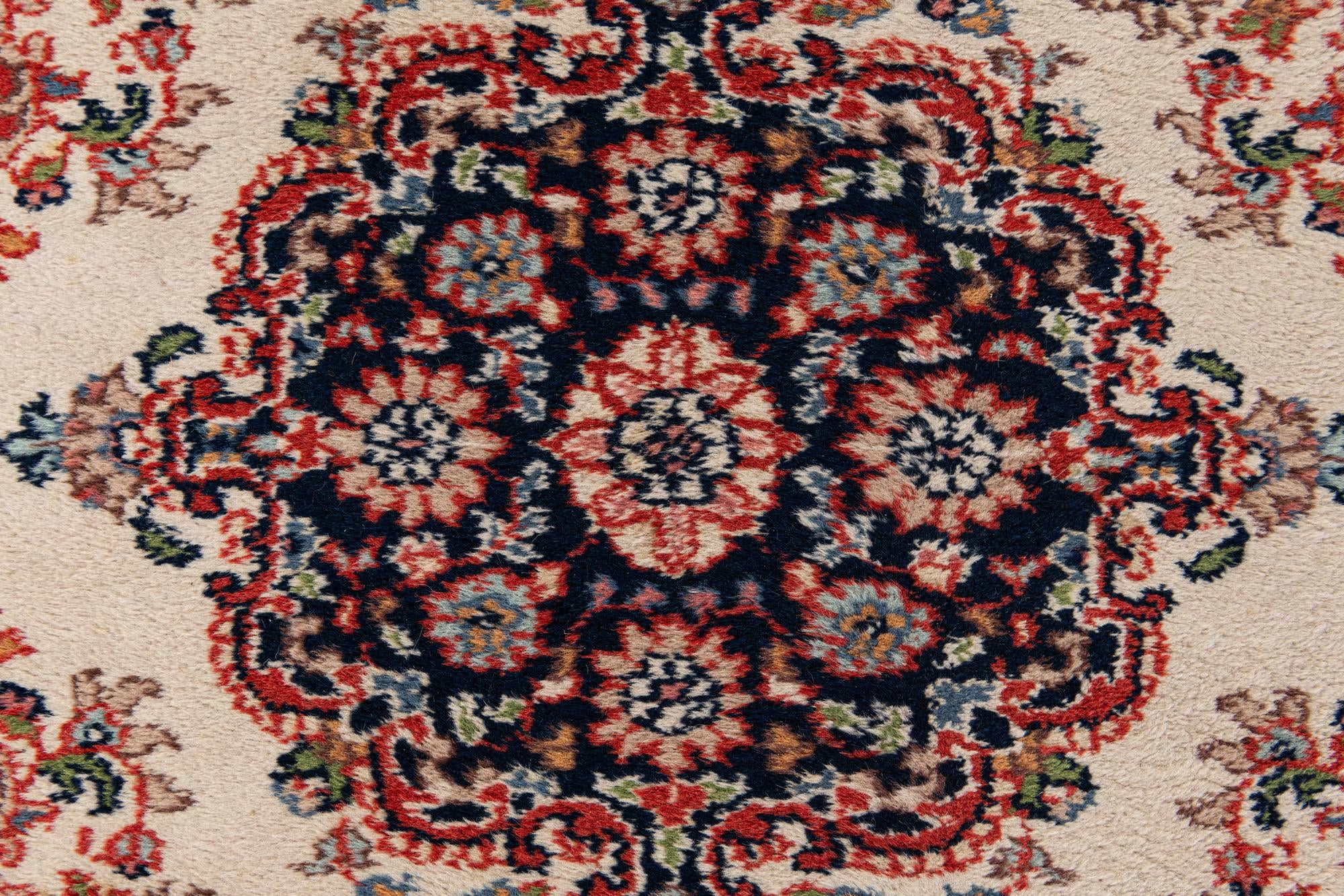 2' 8 x 9' 3 Hand Knotted Sarough Wool Runner Rug