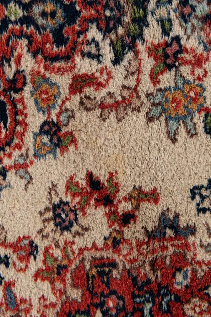 2' 8 x 9' 3 Hand Knotted Sarough Wool Runner Rug