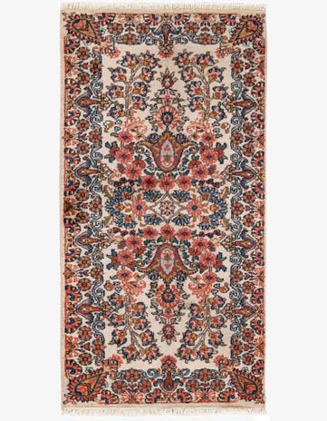 2' 1 x 4' 2 Hand Knotted Sarough Wool Runner Rug