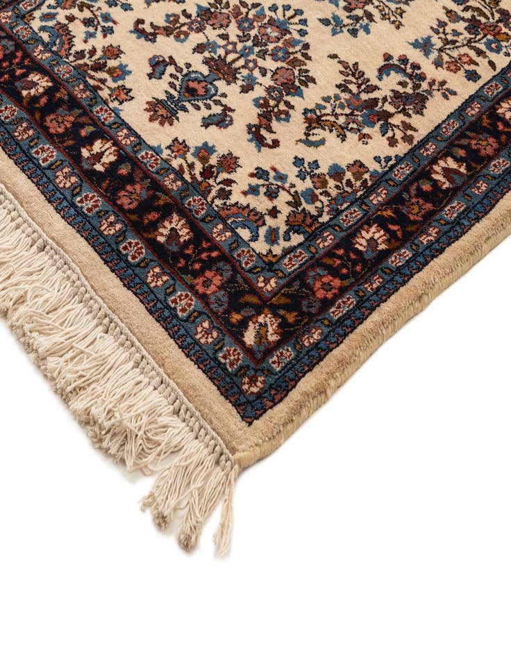 Detail image of 2' 6 x 10' 4 Hand Knotted Sarouk Wool Runner Rug