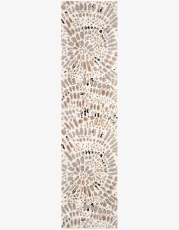 Ivory Sepia Runner Rug