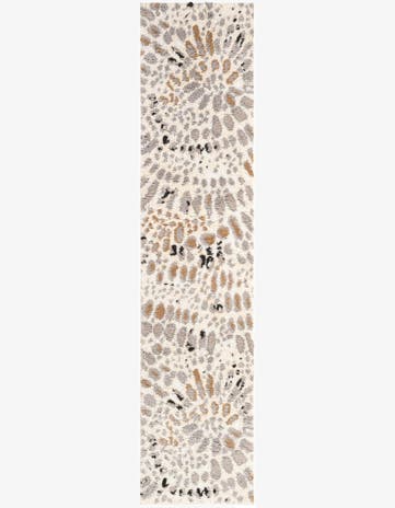 Ivory Sepia Runner Rug