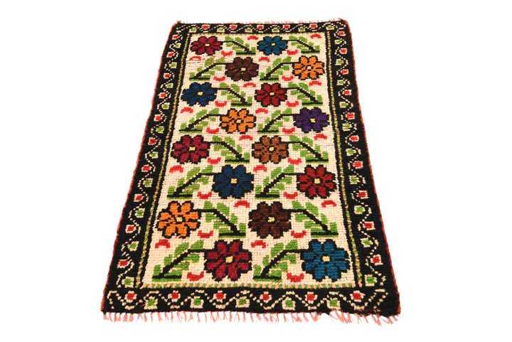2' 3 x 4' 6 Hand Knotted Shiraz Persian Wool Runner Rug