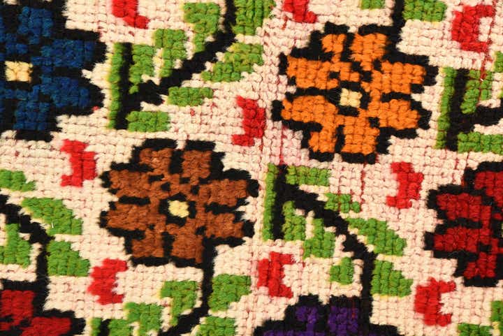 2' 3 x 4' 6 Hand Knotted Shiraz Persian Wool Runner Rug