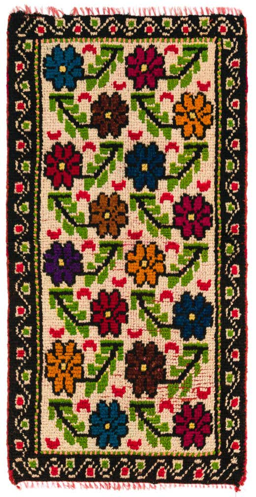 2' 3 x 4' 6 Hand Knotted Shiraz Persian Wool Runner Rug