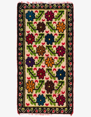 2' 3 x 4' 6 Hand Knotted Shiraz Persian Wool Runner Rug
