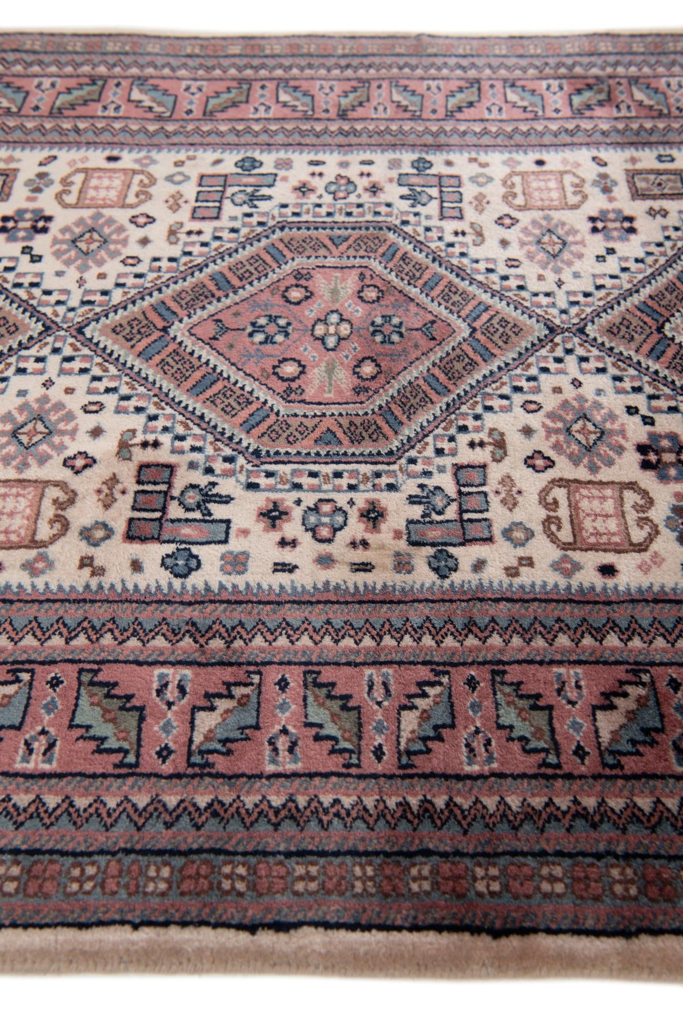 3' x 9' 4 Hand Knotted Shirvan Wool Runner Rug