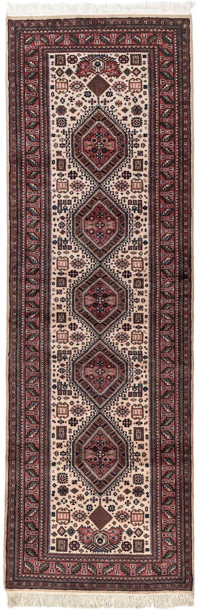 3' x 9' 4 Hand Knotted Shirvan Wool Runner Rug