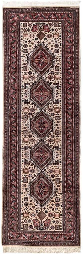 3' x 9' 4 Hand Knotted Shirvan Wool Runner Rug