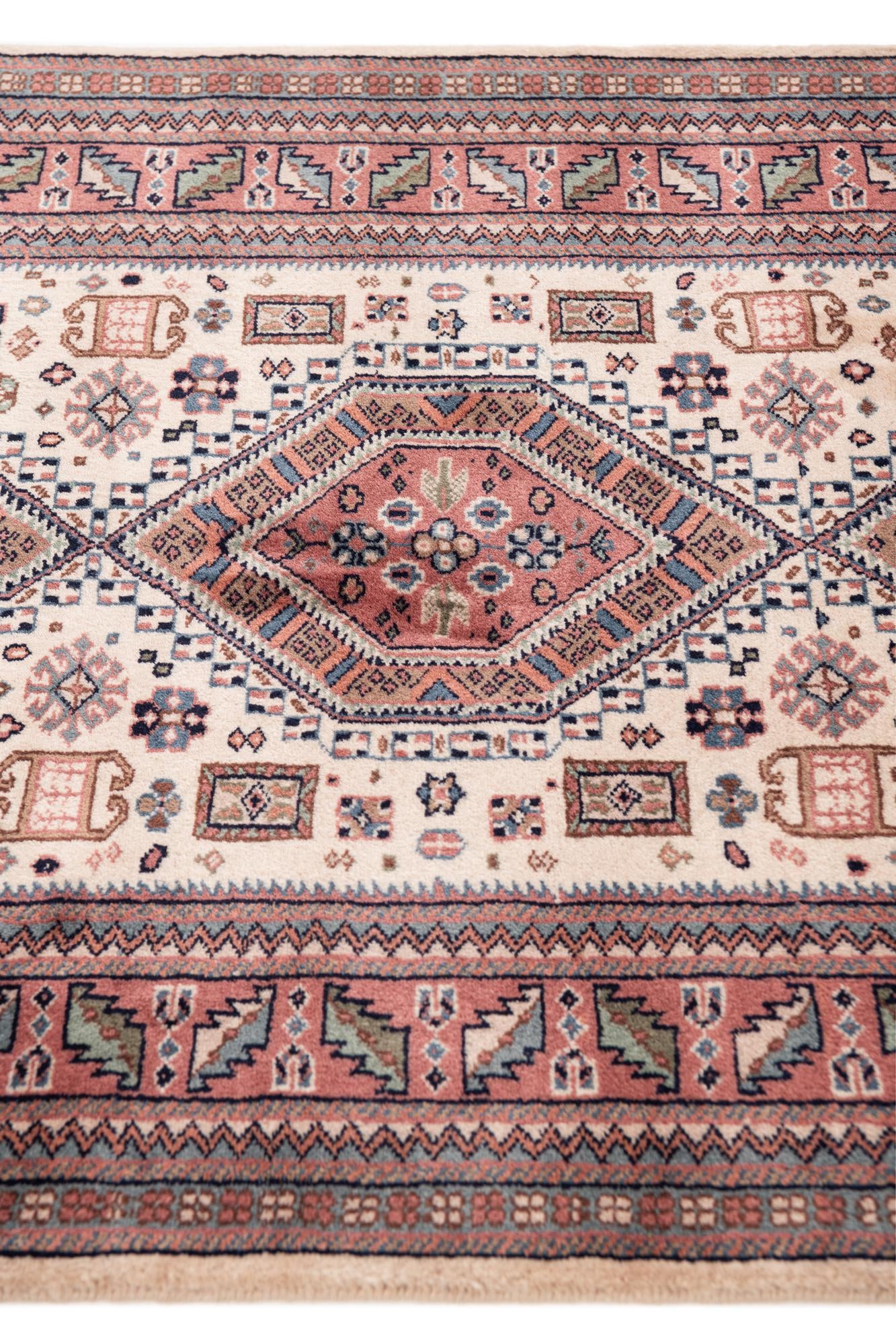 3' 1 x 9' 10 Hand Knotted Shirvan Wool Runner Rug