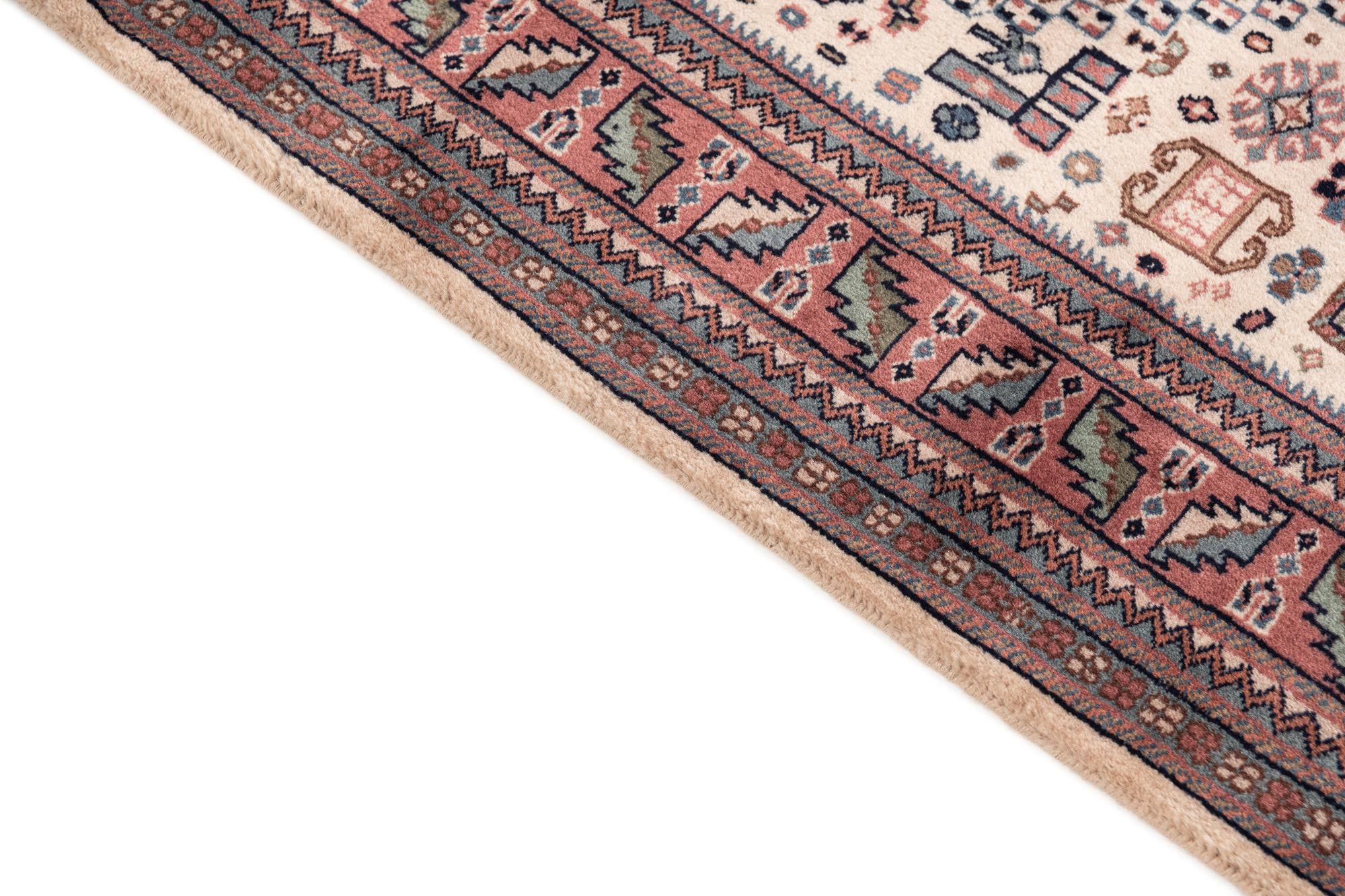 3' 1 x 9' 10 Hand Knotted Shirvan Wool Runner Rug