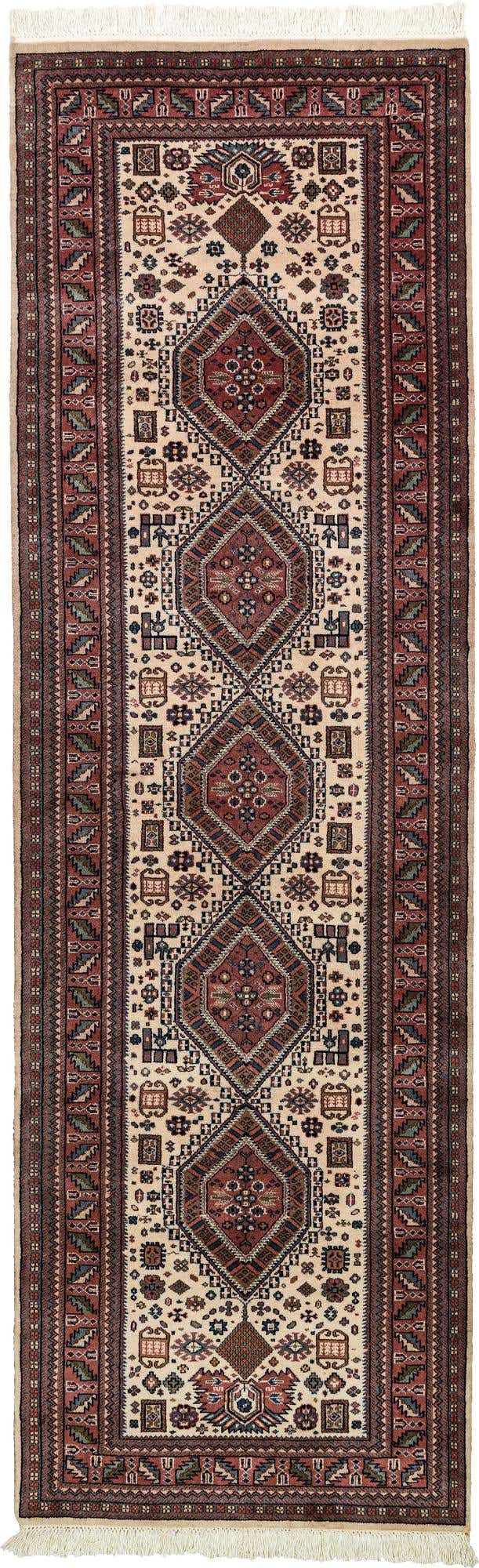3' 1 x 9' 10 Hand Knotted Shirvan Wool Runner Rug