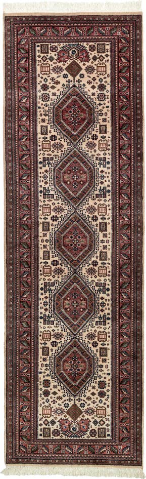 Detail image of 3' 1 x 9' 10 Hand Knotted Shirvan Wool Runner Rug