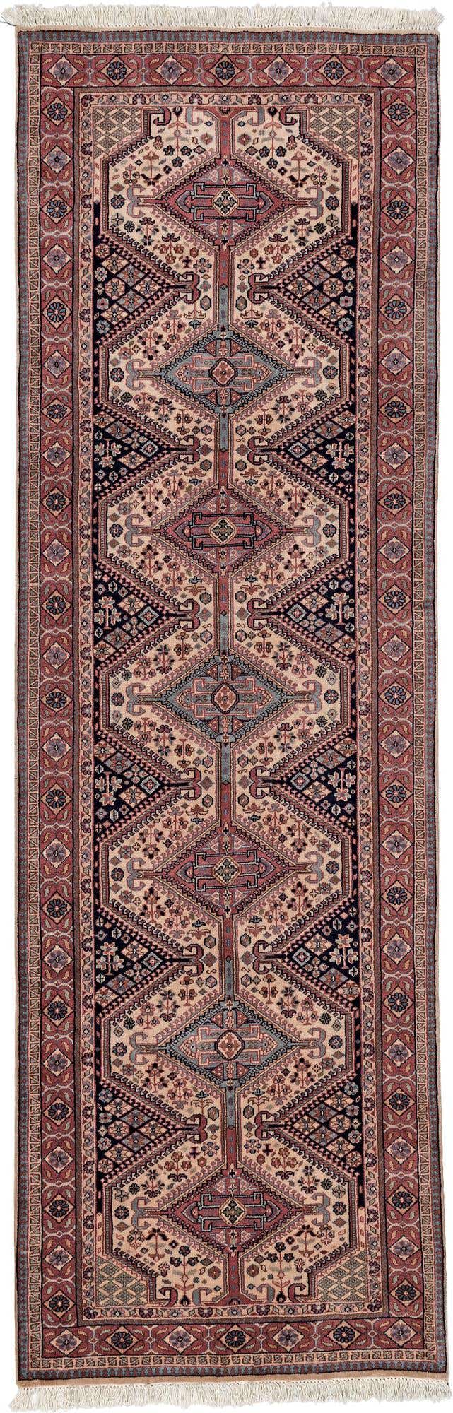 3' x 9' 7 Hand Knotted Shirvan Wool Runner Rug