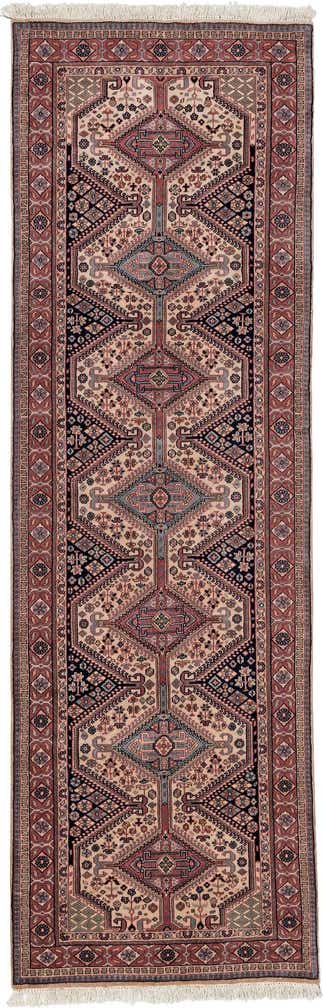 3' x 9' 7 Hand Knotted Shirvan Wool Runner Rug