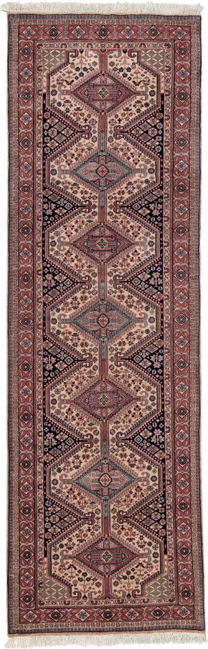 Detail image of 3' x 9' 7 Hand Knotted Shirvan Wool Runner Rug