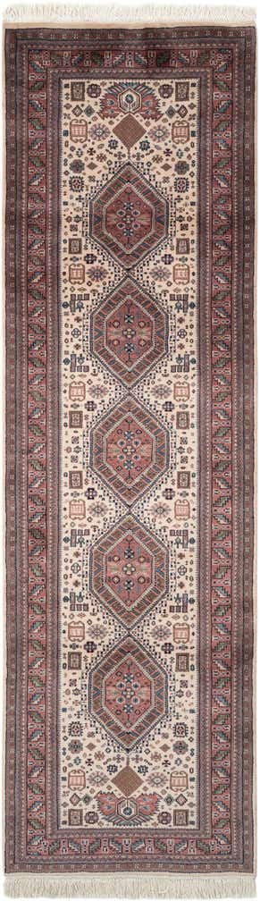 3' x 10' Hand Knotted Shirvan Wool Runner Rug
