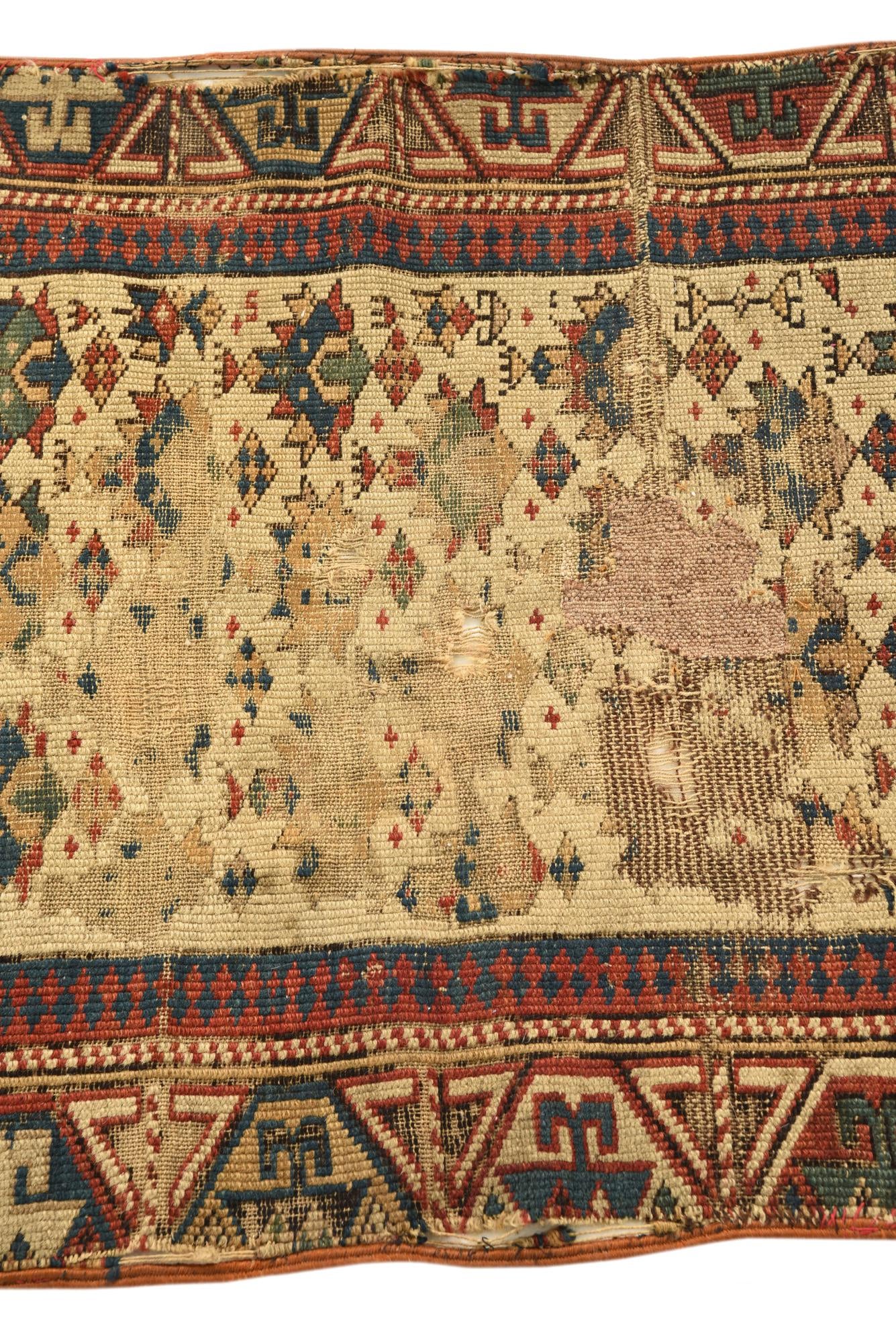 2' 2 x 4' 4 Hand Knotted Shirvan Persian Wool Runner Rug