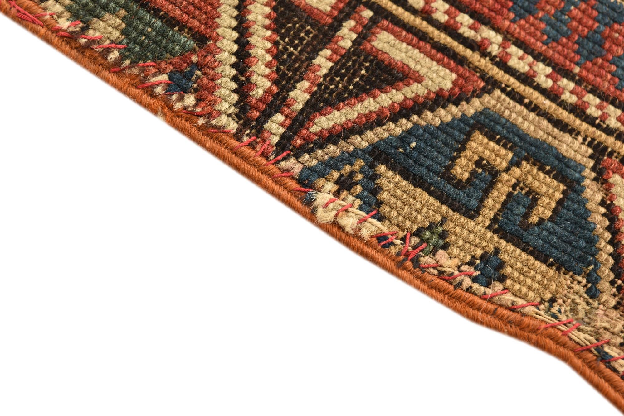 2' 2 x 4' 4 Hand Knotted Shirvan Persian Wool Runner Rug