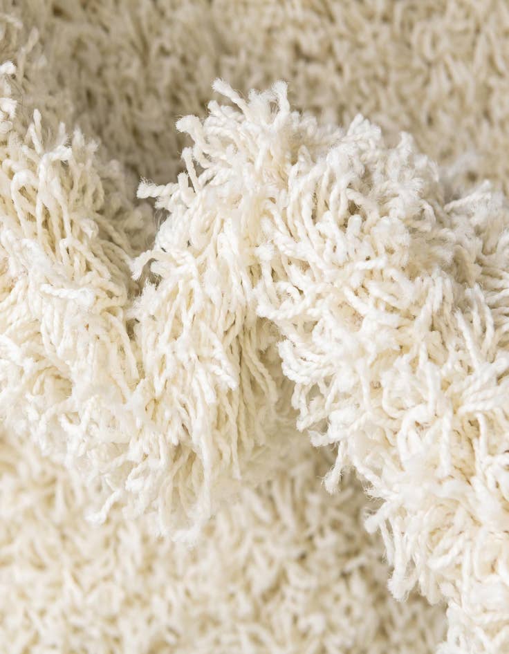 Detail image of 2' x 5' Solid Shag Runner Rug