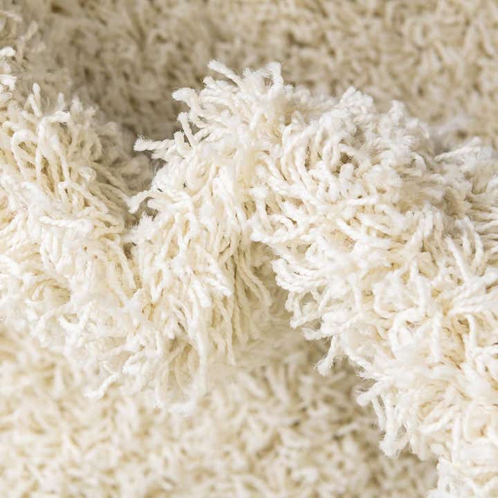 2' x 5' Solid Shag Runner Rug