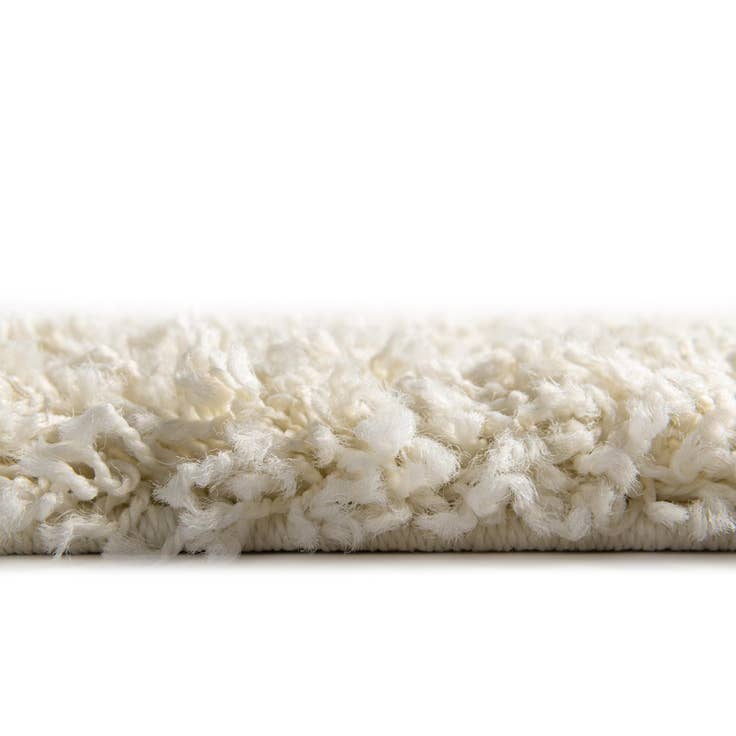 Detail image of 2' x 5' Solid Shag Runner Rug