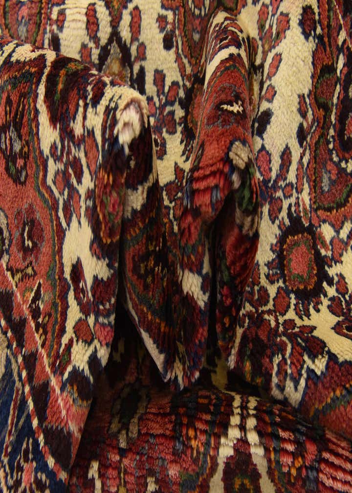 3' 7 x 9' 10 Hand Knotted Tafresh Persian Wool Runner Rug